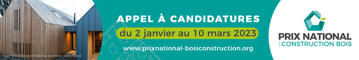 Prix National de la Construction Bois 2023 : Appel à candidature