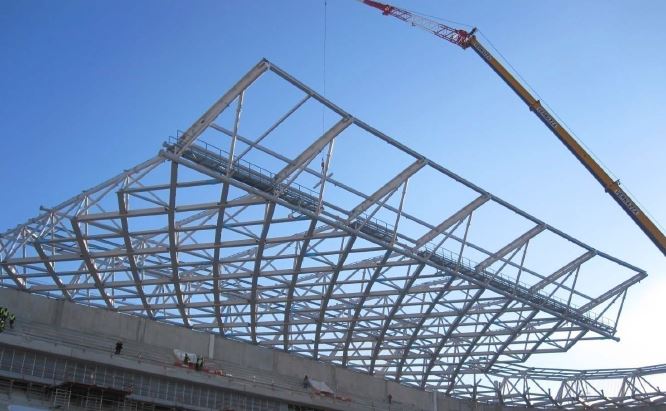 Levage des structures en bois lamellé